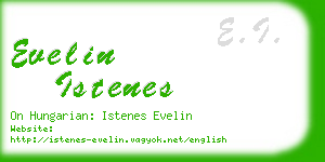 evelin istenes business card